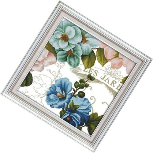 Orchid Pattern Cross Stitch Kits For Child DIY Embroidery Home Ornaments