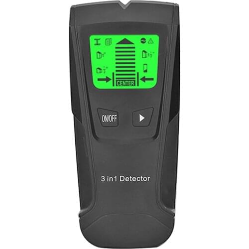 Wall Detector 3 in 1 Electronic Stud Sensor Wall Scanner Center Finding LCD Display for Wood Metal Studs AC Wire Detection