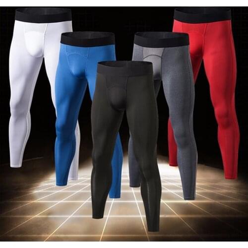 New GYM Leggings Fitness Trousers Sweat Pants For Men Sport Tights Running Pants Compression Bodybuilding Leggins Sportswear