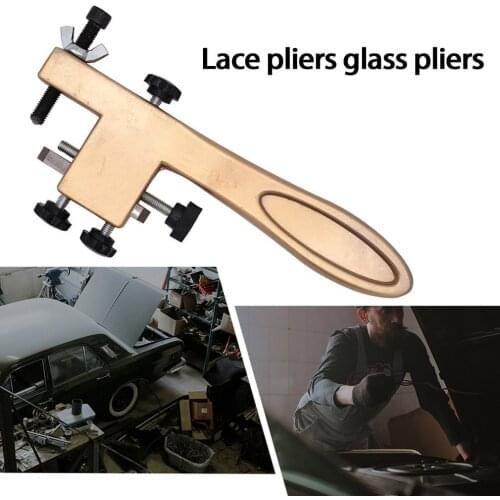 New Metal Spring Clamp Lace Pliers Glass Pliers Butterfly-shaped Wavy Lace Pliers Maintenance Tools Convenient