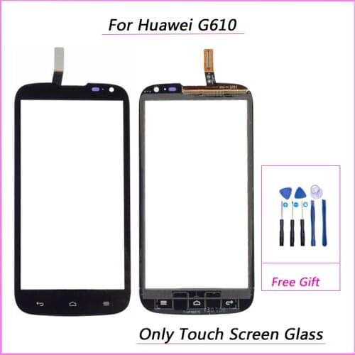 New Front Touch Screen Digitizer Glass Panel for Huawei Ascend G610 LCD Tool Replacement part(No lcd
