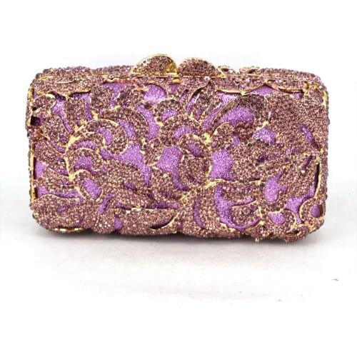 Handmade Holiday Stylish Clutch Party Bag Prom Crystal Evening Bag Women Clutch Purse