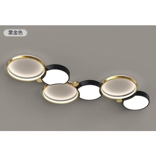Light luxury ring led ceiling lamp modern simple atmosphere high grade 2020 New Nordic lamps