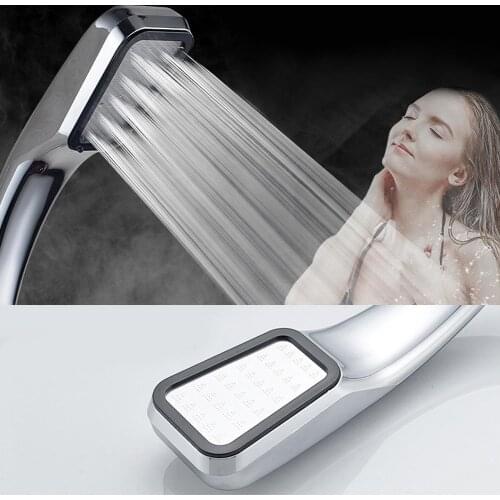 High Pressure Handheld 300 Holes Square Shower Head Water Saving Sprinkler Shower Bath Head Adjustable Tool