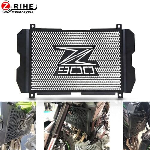 2020 for kawasaki Z900 2017 Radiator Guard Grill Protection for kawasaki Z 900 2018 Part Accessories High Quality Logo 2019 2021