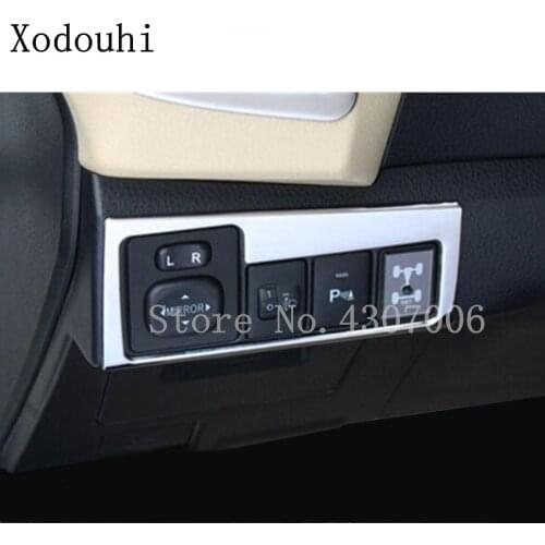 For Toyota Corolla Altis 2017 2018 2019 Car Stick Cover Front Fog Headlight Light Switch Inner Trim Frame Lamp Panel 1pcs