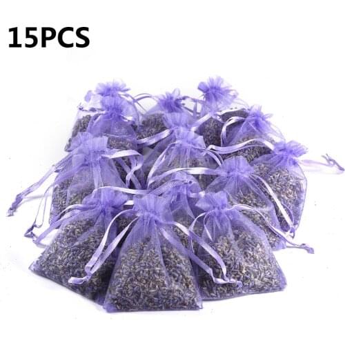 10/15Pcs Lavender Scented Sachets Bag For Closets Drawers Durable Multi-purpose Filled With Naturally Dried Lavender Flower Buds