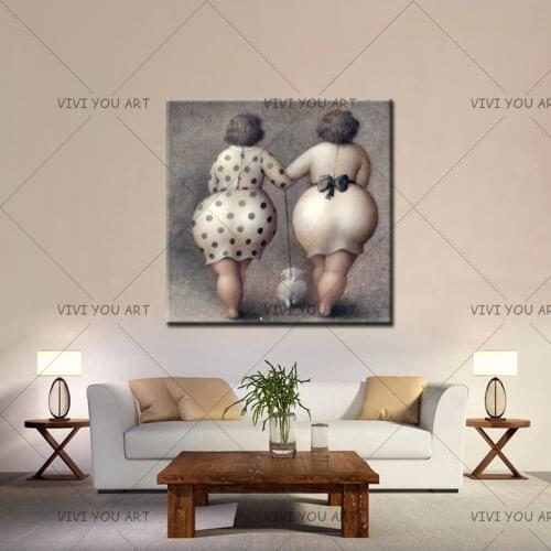 100% Hand-painted Modern Abstract Women Wall Art Canvas High Quality Home Decor Artwork Oil Painting On Canvas Home Decorations