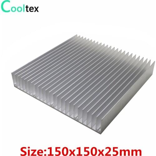 150x150x25mm DIY Aluminum HeatSink Heat Sink radiator cooling cooler for LED Electronic integrated circuit heat dissipation