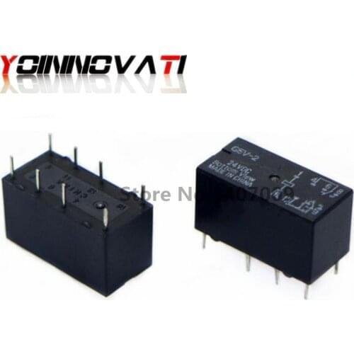 5PCS Relay G5V-2 G5V-2-24V 24VDC G5V-2-DC24V G5V-2-24VDC DC24V 2A DIP8