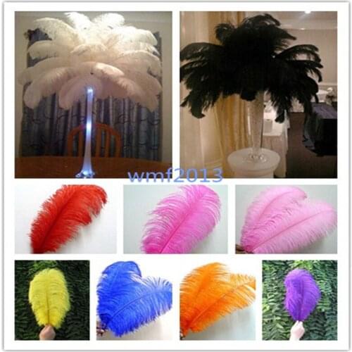 50 pcs beautiful ostrich feathers 18-20 inches 45-50 cm choice of colors