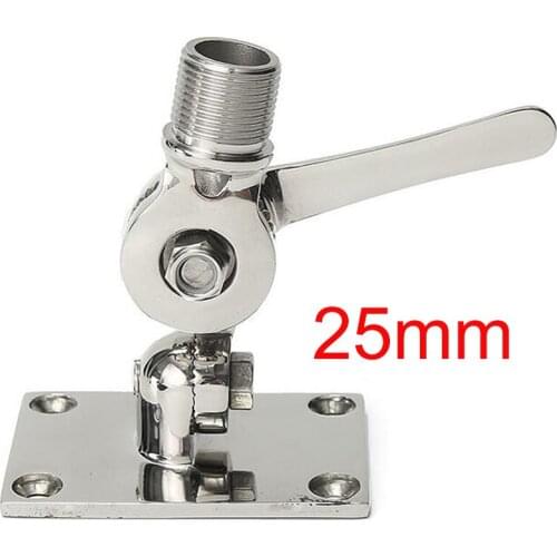 Boat Accessory Antenna Base Marine Hardware Aerial Dual Axis Adjustable Base Stainless Marine Steel Antenna Rustproof Aerial