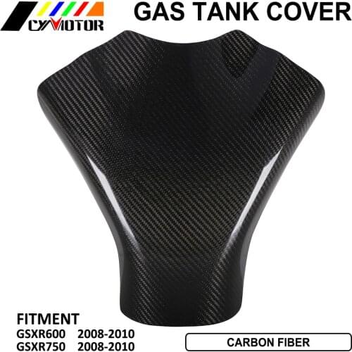 Motorcycle Accessories Carbon Fiber Gas Fuel Tank Cover Protection For SUZUKI GSXR600 GSXR750 GSXR 600 750 2008 2009 2010