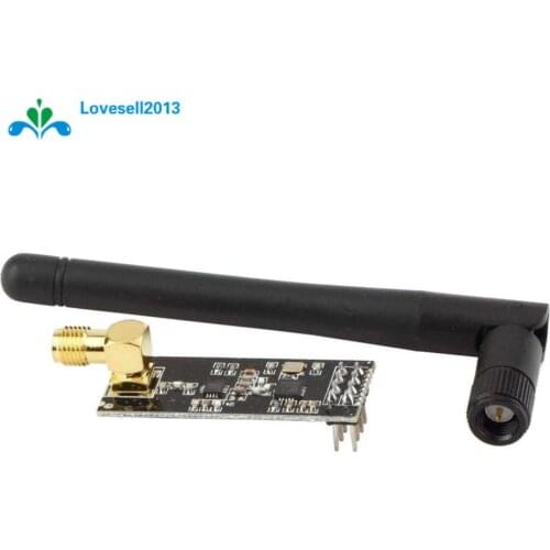 2pcs 2.4G NRF24L01+PA+LNA SMA Antenna Wireless Transceiver 1100-Meter Distance Microcontroller Module For Arduino