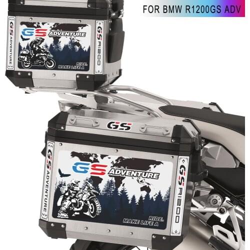 Trunk R 1200 GS GSA Motorcycle Tail Top Side Cases Stickers Panniers Luggage Aluminium Adventure For BMW R1200GS 2017 2016 2015