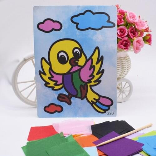 DIY Bird Crafts Toys For Children Handicraft Material Felt Paper Kindergarten Handwork Arts And Craft Handmade Toy Gift For Kids