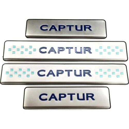 For 2016 2017 2018 Renault Captur Kaptur Car Door Sill Scuff Plate Welcome Pedal Protector Pedal Step Stainless Car Accessories
