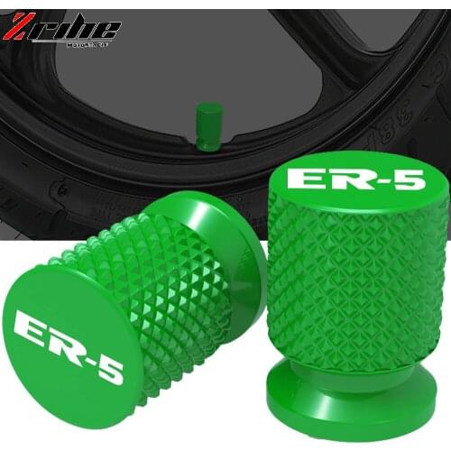 For Kawasaki ER-5 2004-2005 2006 2007 2008 2009 2010 ER5 ER 5 CNC Alumium Tire Valve Air Port Cover Cap Motorcycle Accessories