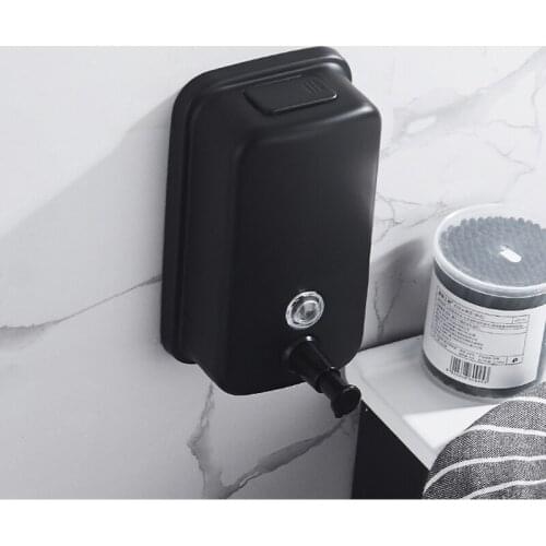 Stainless Steel Liquid Soap Dispenser Wall Mounted Shower Gel Dispensers Shampoo Container Lotion Pump Dispensers Bottle