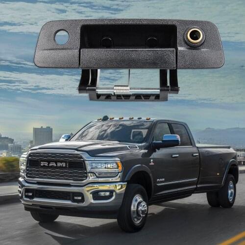 HD1280 x 720P Golden Car Rover Tailgate Handle Backup Camera Reverse Rear View Camera for Dodge Ram 1500 2500 3500