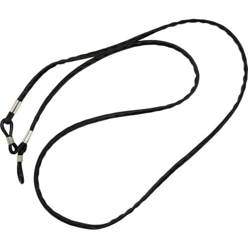 PU Leahter Rope Eyeglass Chain Sunglasses Reading Glasses Cord Neck Strap Holder for Women Men Children - Black 67CM