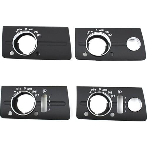 Car Dashboard Button with Headlight Switch Cover Panel Trim for Mercedes Benz W211 E Class 320 350 550 2003-2008
