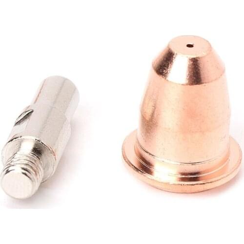 10Pcs/Set S45 Consumables Kit Electrode 0.8mm Nozzle Tip For Plasma Cutter Torch