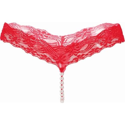 Lace Lingerie Sexy Women Erotic Underwear Crotchless Pearl Sexy Panties Tangas Womens Thongs And G Strings Femme Erotic Lingerie