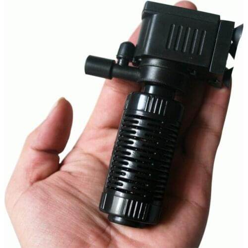 Mini Pump for Aquarium Filter, 2W Pump for Sponge Filtering + Water Flow+Air Increase, Filter Pump for Fish Tank Accessories