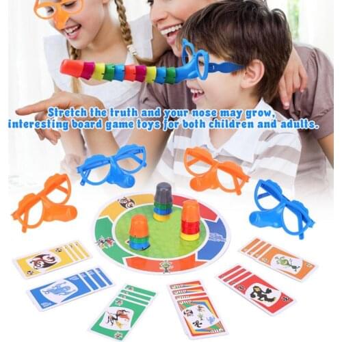 Funny Board Game Set Noses Glasses Family Fun Liar Game Stretch Your Nose May Grow New Family Fun Educational Toys For Children