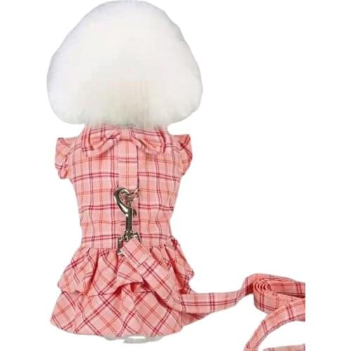 Princess Dog Petticoat Thin Clothing Spring Summer and Autumn Teddy Vest Traction Rope Skirt Summer Fashion Small Spring Dress