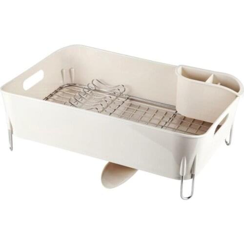 Primanova D14655Paslanmaz Çelik Tezgah Üstü Bulaşıklık Sepeti Bej
