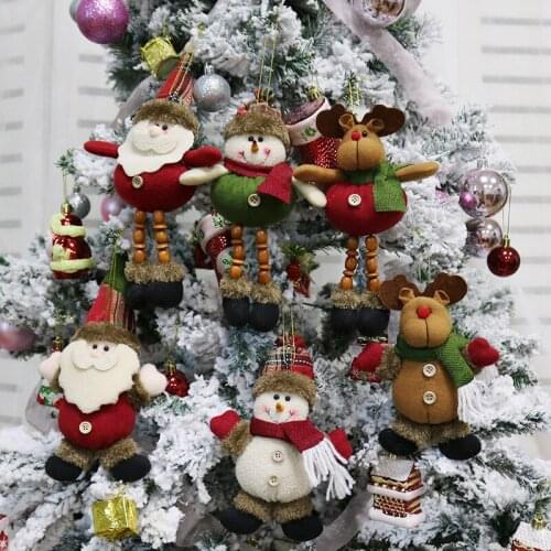 Christmas decorations Christmas gift small pendant plush doll Christmas tree pendant christmas ornaments christmas