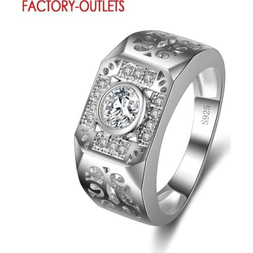 Wide Square Band Women/Men Wedding/Party Rings Shining High Quality CZ Crystal 925 Laides Finger Jewelry