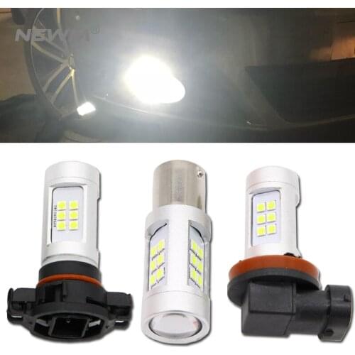 LED PSX24W H11 H8 H9 9005 9006 H16(JP) Bulbs for Car Fog Lights or Daytime Running Lights DRL lamps 6000K white 12V (2 Pieces)
