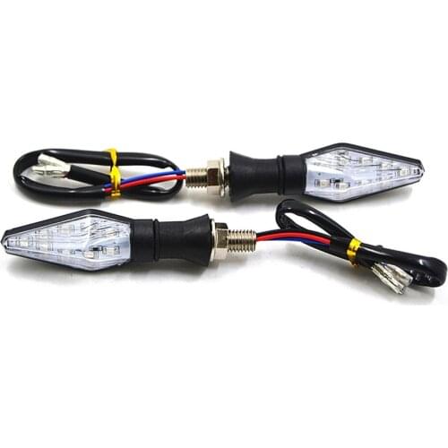 2pcs 12V Universal Motorcycle Motorcycle LED Turn Signal Light Double-sided Lighting Bright Bulbs Light Motorcycle Accessories