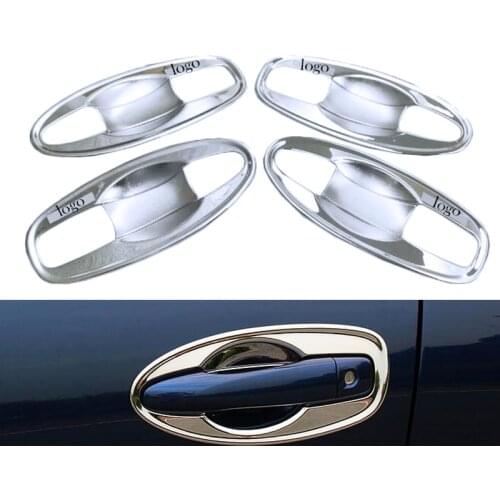 Exterior ABS Chrome Door Handle Bowl Frame Cover Trims For Renault Kadjar 2015 2016 2017