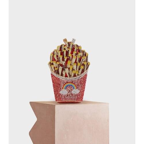 XIYUAN Female Crystal Clutch Bag Handbag Women Evening Bags Purse Metal Wedding Prom Minaudiere Party Clutch Bag Lady Handbags