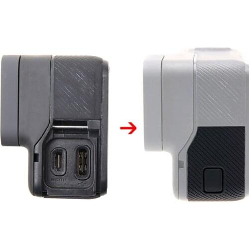 Side Door Cover USB-C Mini Port Side Protector Replacement for gopro HERO5/6/7 Black UV Filter Lens Repair Parts