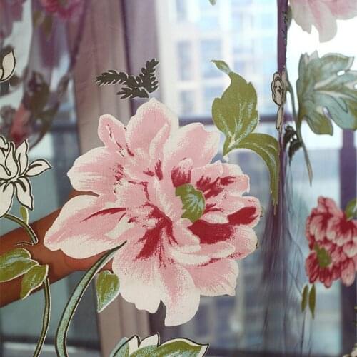 The Factory Sells The Big Peony Rotten Flower Window Curtain Window Yarn The Living Room Bedroom Floating Window