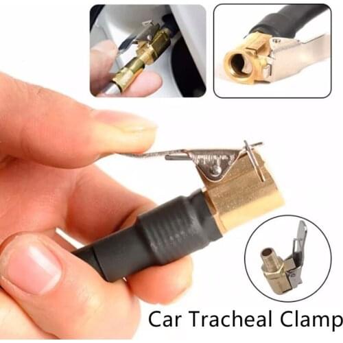 1PC Car Truck Brass Air Pump Chuck Tyre Valve Pump Valve Clip Clip Clamp Connector Nozzle Adapter Fast Conversion Head Clip Type