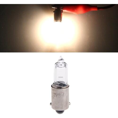 10Pcs H6W 434 BAX9S 12V 6W Clear Glass Miniature Lamp C2R Filament Car Bulbsc