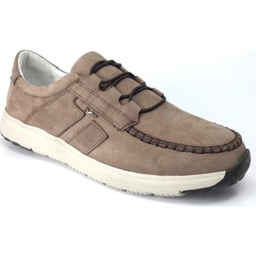 2021 Trend Yeni Sezon Model %100 Deri Ayakkabı İle Kişiye Özel ve Rahat Vizon Nubuk 11315 Marcomen Günlük Erkek Ayakkabı