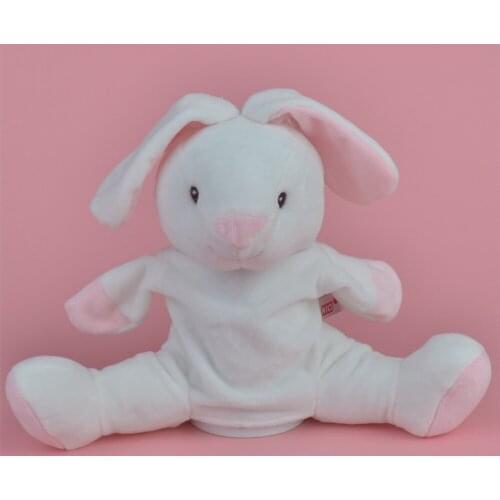 30cm Rabbit Hand Puppets For Kids Cute Cartoon Animal Doll Kids Glove Hand Puppet Rabbit Plush Bunny Finger Toys For Children