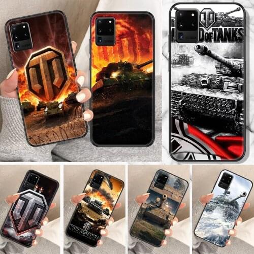 Game World of Tanks Phone case For Samsung Galaxy Note 4 8 9 10 20 S8 S9 S10 S10E S20 Plus UITRA Ultra black fashion cover tpu