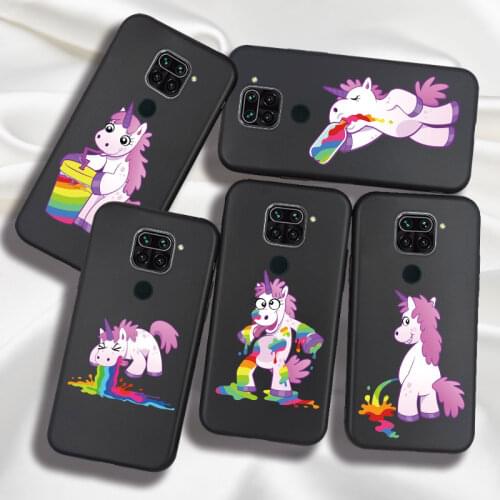 Funny Unicorn TPU Case For Xiaomi Redmi Note 9S 9 Pro 8T 8 7 6 Redmi 9A 9C 6A 7A 8A Mi A3 A2 Lite Case Back Cover Silicone Soft