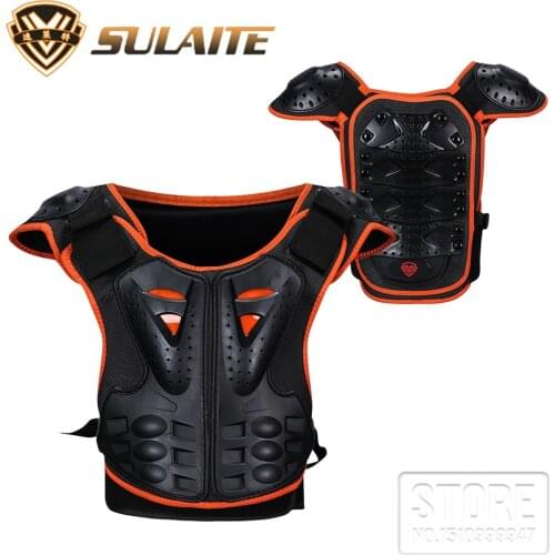 Kids Body Motorcycle Armor Children Armor Vest Protective Suitable for 4-12 Age Skate Board Skiing Pulley Kids Jackets