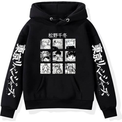 Kids Hoodies Tokyo Revengers Print Long Sleeves Autumn Winter Chilren Clothing Casual Soft Sportwear Baby Boys Girls Sweatshirts