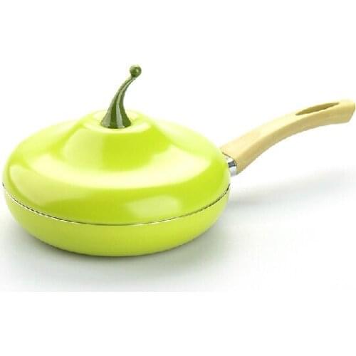 Hot Sale Fruit Pear Frying Pan Colour Saucepan Ceramic Pan Grill Pan Cast Aluminum Cookware Gas Grill Pan