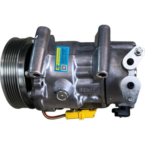 SD6C12 AC Compressor For Peugeot 207 208 307 308 Partner Tepee 1.4 1.6 16V 6453.WL 6453WL, 6453ZZ 6453WK 6453QK 6453QJ 6453QK
